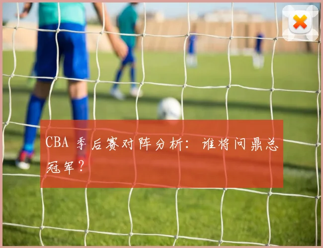 CBA 季后赛对阵分析：谁将问鼎总冠军？